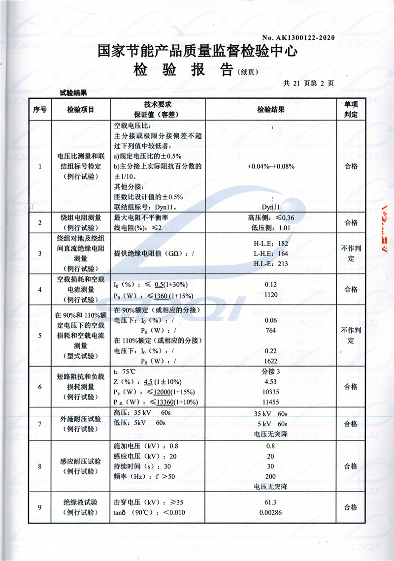 高低压试验报告-S11-1250白朗白朗白朗油浸式变压器-2.jpg